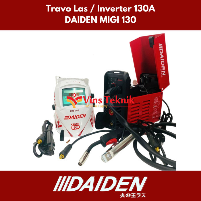 DAIDEN MIGi 130 TRAVO MESIN LAS MIG MAG TIG MMA ARGON STAINLESS