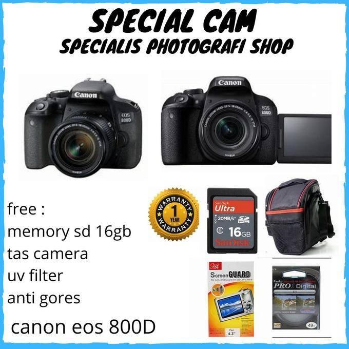 CANON EOS 800D KIT 18-55MM / CAMERA CANON EOS 800D KIT 18-55MM