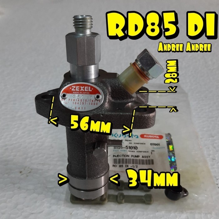 ```````] RD-85 DI 1T 2T 1S 2S Fuel Injection Pump Pompa Solar RD 85 - Original
