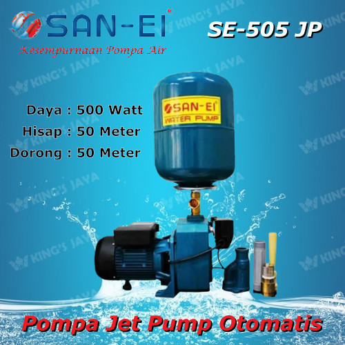 :::::::] Pompa Air Jet Pump 50 Meter SANEI SE-505-JP Jetpump San-Ei 505