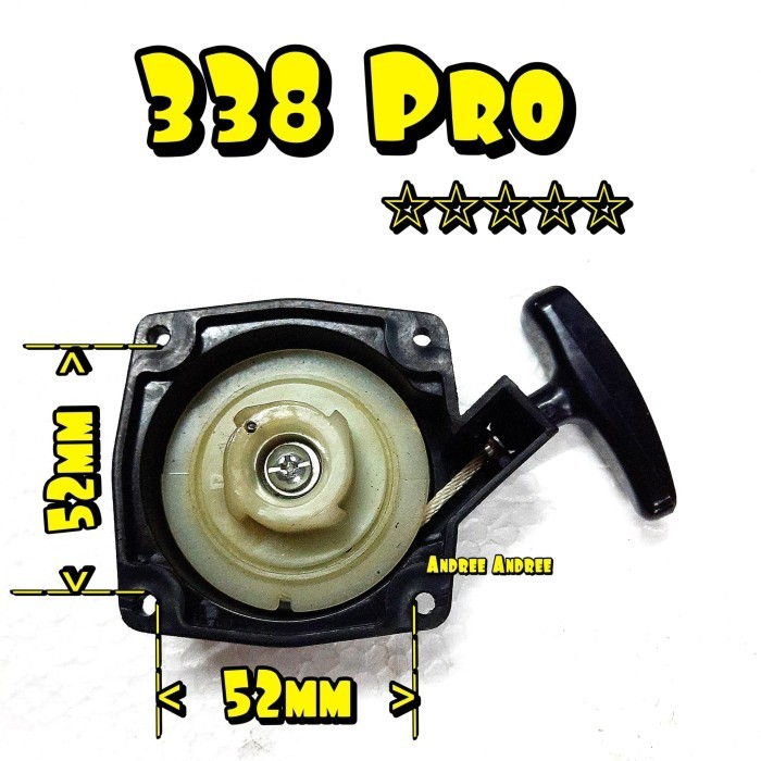 Produk Unggulan] Recoil Starter 330 338 Pro Kap Starter Tarikan Engkol Tanaka 338Pro