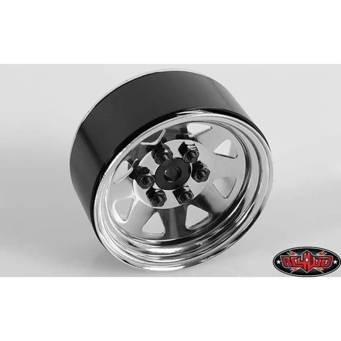 RC4WD 6 LUG WAGON 1.9" STEEL STAMPED BEADLOCK WHEELS (CHROME)