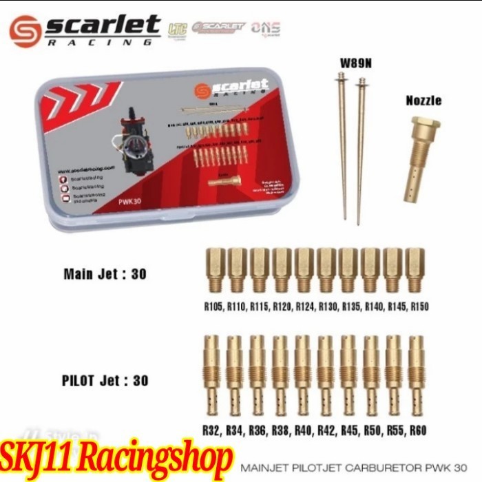 Terbatas Spuyer Pilot Jet Main Jet Pj Mj Karbu Pwk 30 Scarlet Racing Diskon