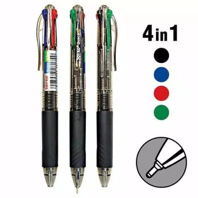 

Pulpen Joyko Quaco BP-213 / Pulpen Joyko 4 Warna / ORIGINAL / 1 Lusin Import