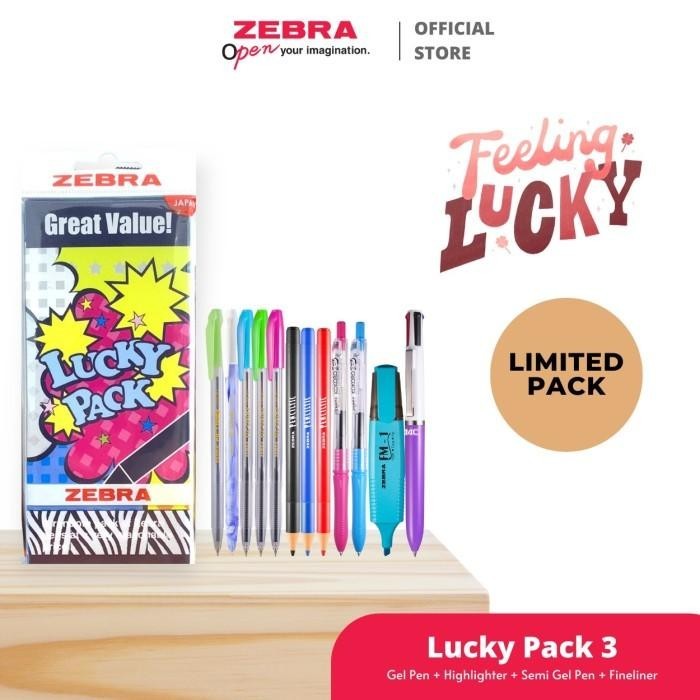 

Zebra Lucky Pack - Random Paket Pulpen Import