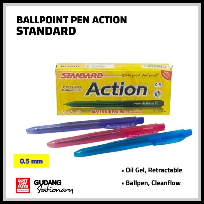 

Ballpoint Pen Action STANDARD [ Isi 12 pcs ] Import