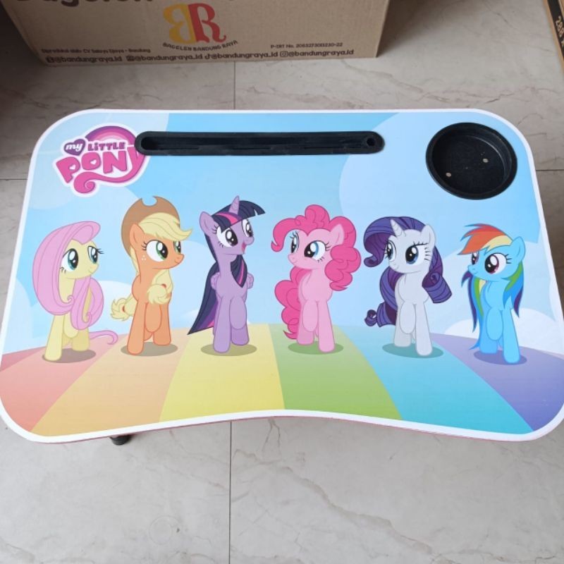 MEJA BELAJAR LIPAT KARAKTER / MEJA LEPTOP / MEJA BELAJAR KAYU / MEJA ANAK ANAK / meja belajar / meja