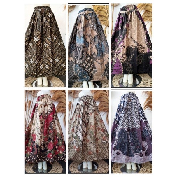 Rok Lilit Batik Solo // ROK BATIK OUTFIT TERBARU ROK PAYUNG MODEL BATIK ROK KLOK MURAH KATUN
