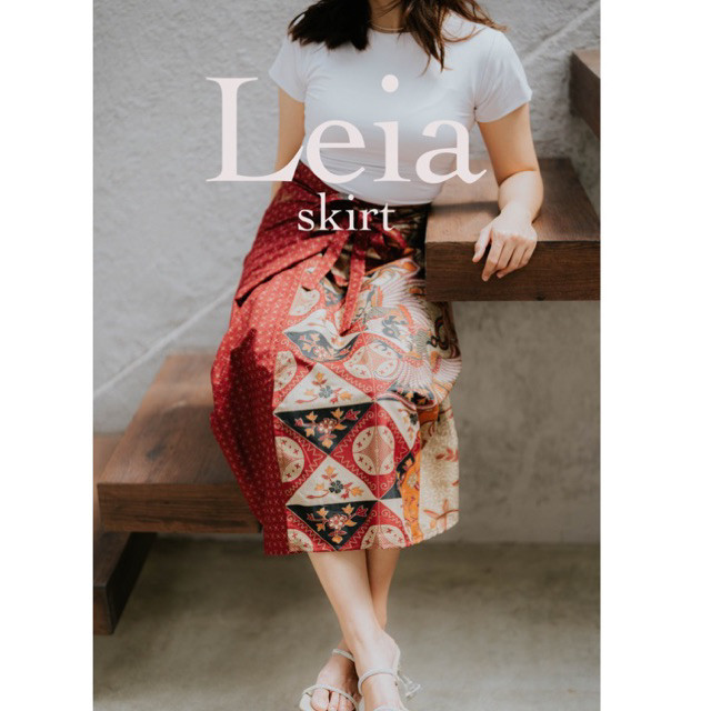 Rok Lilit Batik Solo // Rok / Bawahan Kain Batik Lilit Casual / Graduation / Kondangan red merah -
