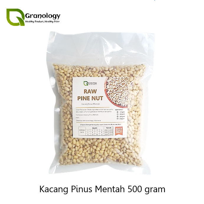 

Kacang Pinus Mentah / Raw Pine Nut (500 gram) by Granology