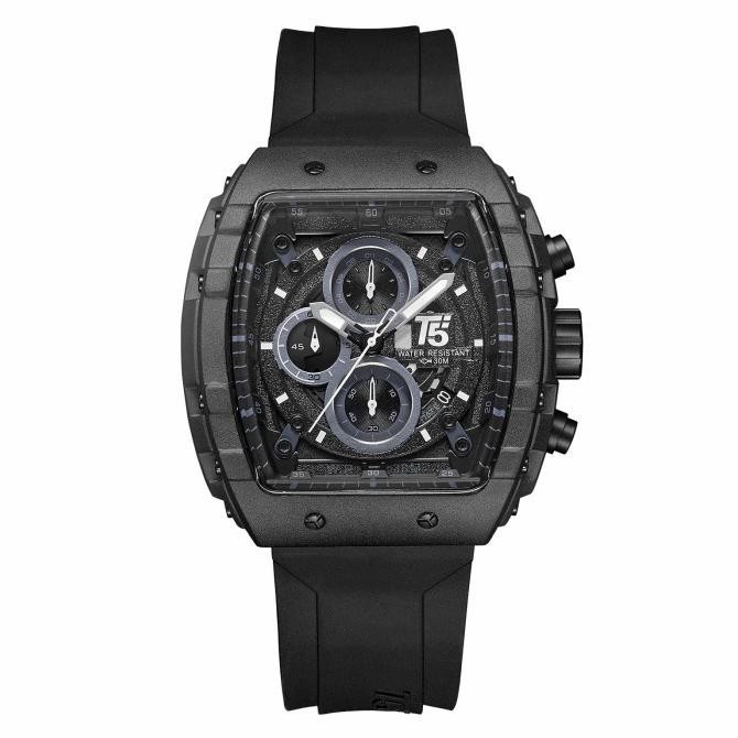 Jam Tangan Pria Original T5 H 3856G White Rosegold