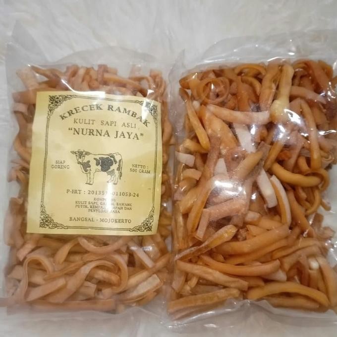 

Kerupuk Rambak Kulit Sapi Asli Mentah 500gr Stik Mie Murah JRS