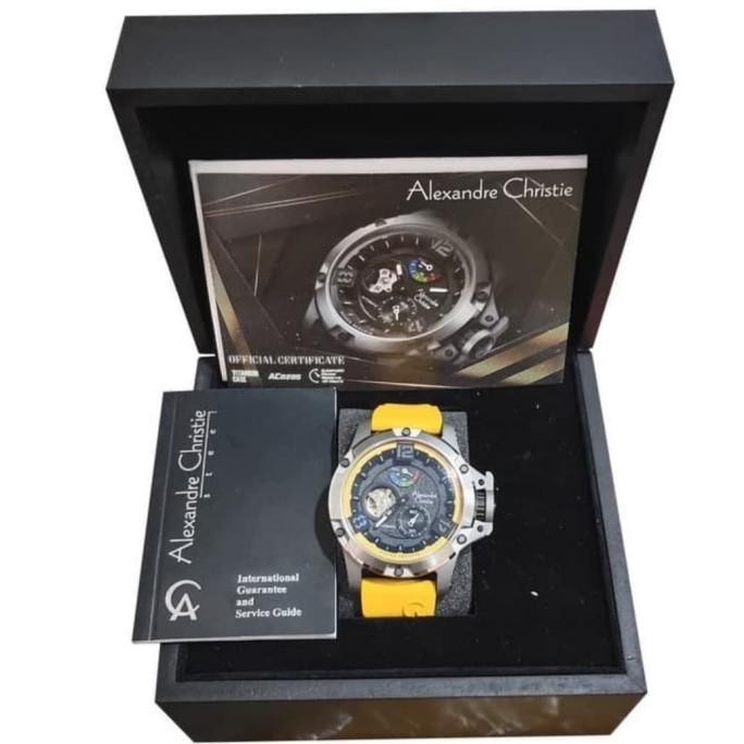 Jam Tangan Original Alexandre Christie Pria AC6295 Titanium / #AsliOri