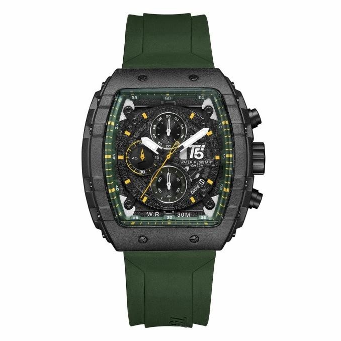 Jam Tangan Pria Original T5 H 3856G Green