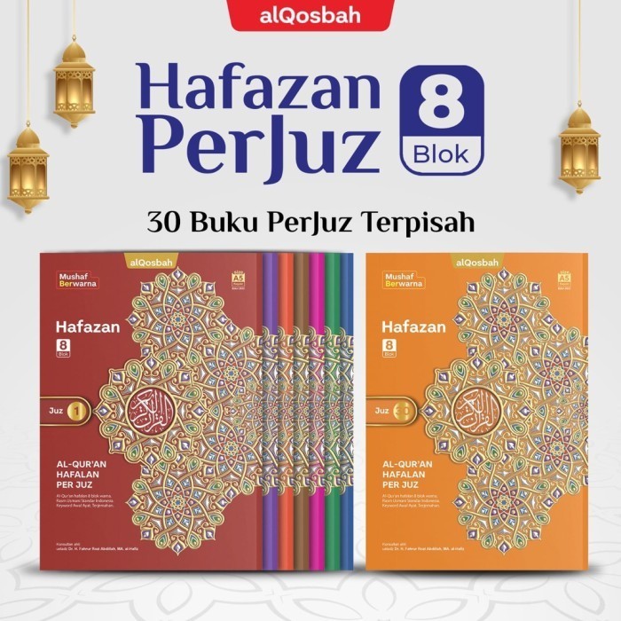 

Alquran Perjuz Hafazan Per Juz A5 8 Blok Terjemah Tajwid Warna 30 Jld