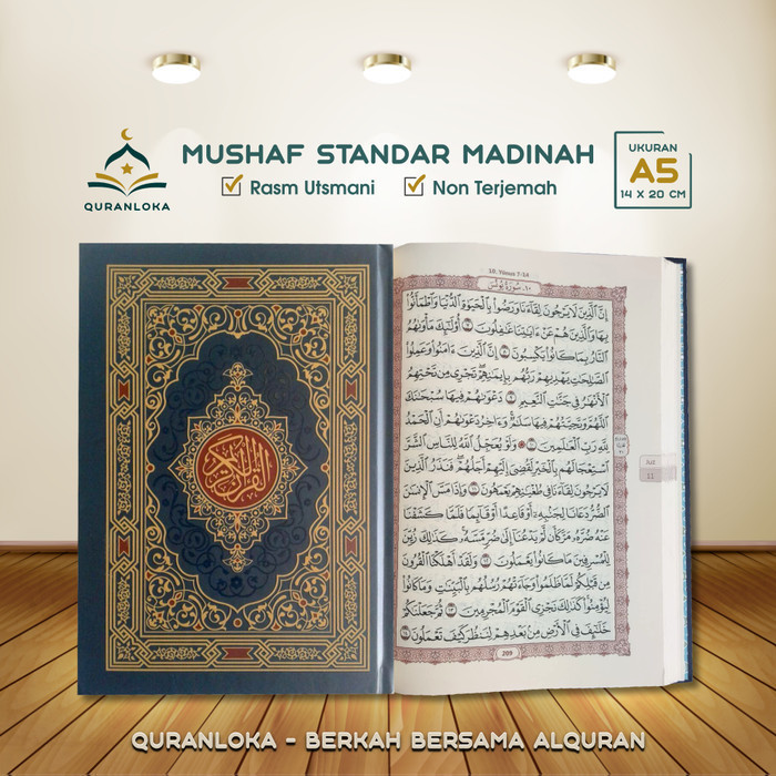 

Mushaf Alquran Al Quran Rasm Utsmani Standar Madinah Sedang A5