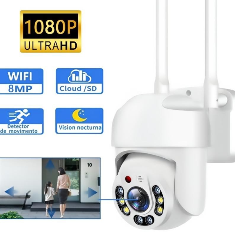 [DISKON] 8MP IP Kamera Outdoor CCTV Wifi 1080P Waterproof Camera CCTV PTZ Tanpa Kabel Jarak Jauh Pan