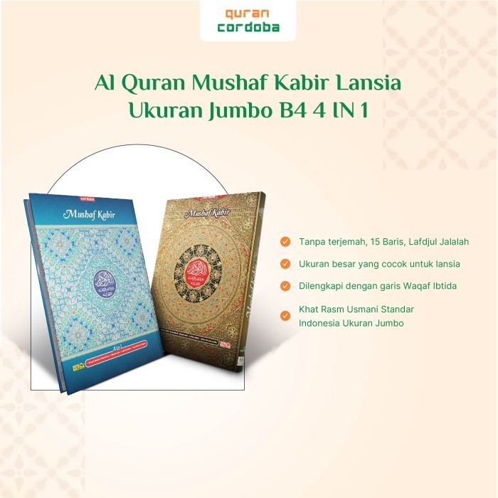

Mushaf + Standing Quran Al Qur'an Kabir Besar Ukuran B4
