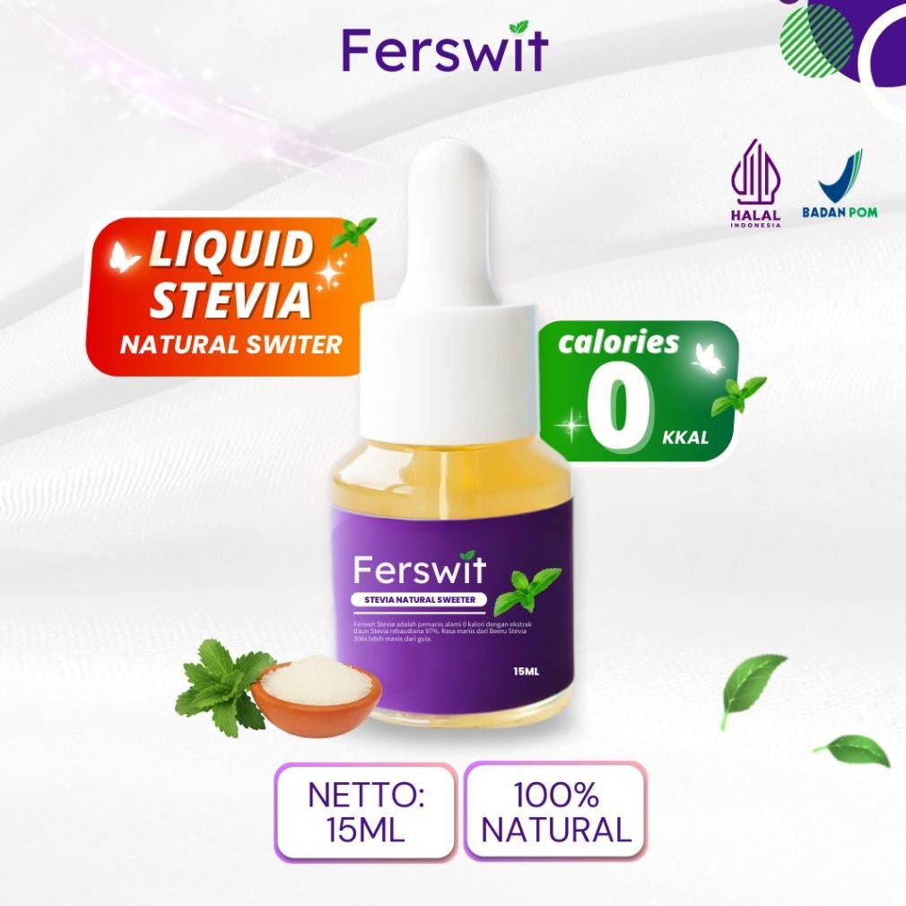 

Baru solusi sehat Ferswit Stevia Alami 100% Original Berkhasiat