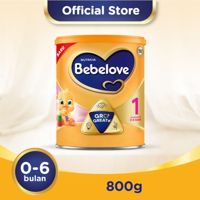 

Bebelove 1 Susu Bubuk Formula Pertumbuhan Bayi 0-6 Bulan 800 g