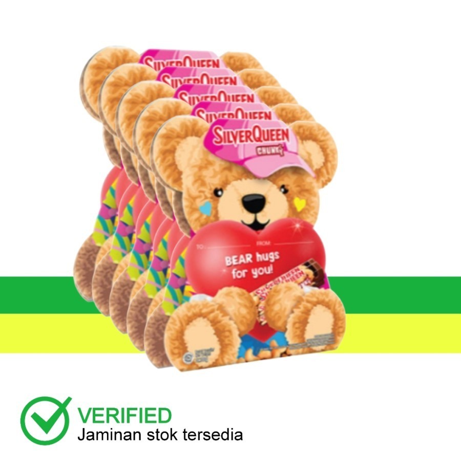 

SilverQueen Chunky Bear Love Hat Pink Chocolate 1 Box