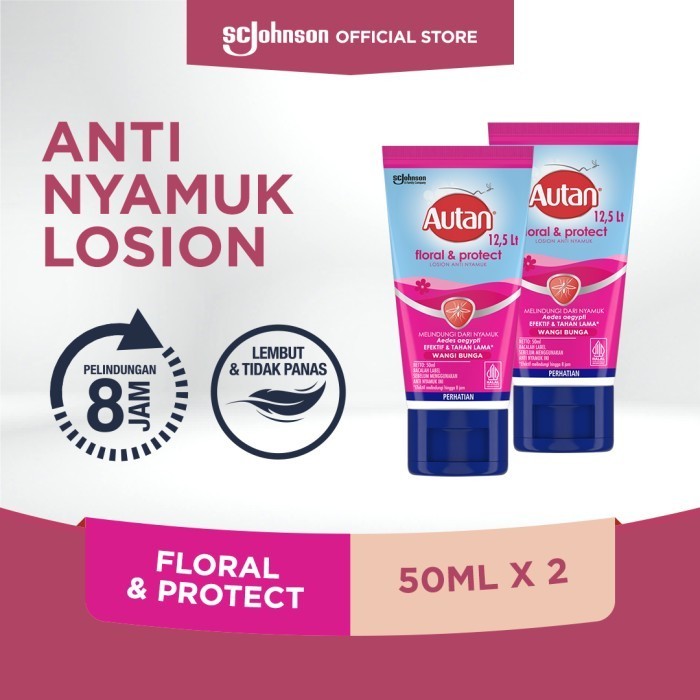 Autan Floral & Protect Tube 50ml - X2