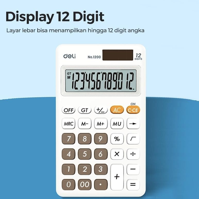 

Oz67 Deli Desktop Calculator / Kalkulator Meja Mini Portable Dual Power Lucu 1200 Terlaris