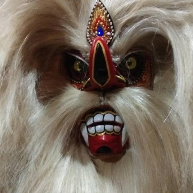 Topeng Bujang Ganong - Topeng Bujang Ganong Ukuran Anak Gratis Ongkir