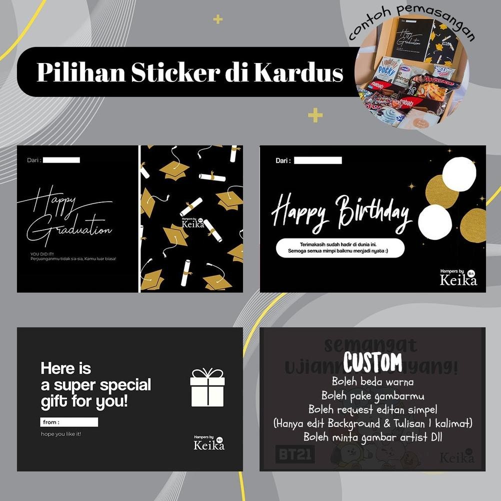 

SNACK BOX GUMUSH HAMPERS GIFT ULTAH KADO CEWEK COWOK WARNA HITAM PINK MERAH KUNING SNACKBOX LEBARAN BISA COD