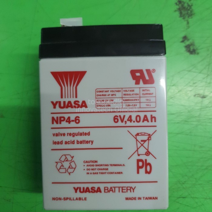 Yuasa Np4-6 Np 4-6 6V 4Ah