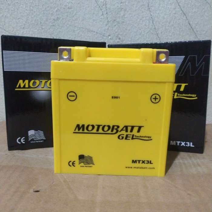 Aki Kering Aki Motor Rx King/ Ninja Rr / Motobatt Mtx3L 12V 3Ah