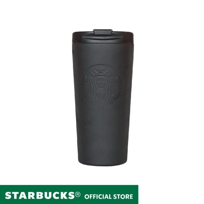 Starbucks Tumbler 16oz SS Etched Siren Black Core S11067453