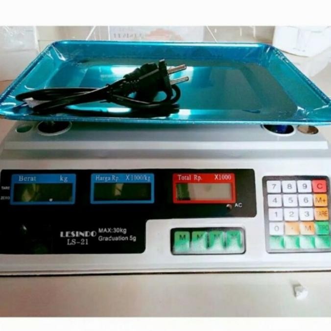 [Cod] Timbangan Digital 30Kg / Timbangan Buah Digital Lesindo Ls-21