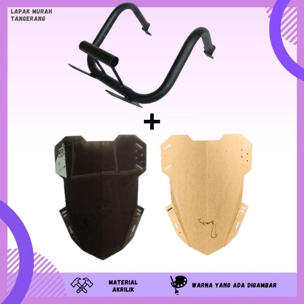 PAKET BREKET VISOR 50 CM NEW MEGAPRO VERZA VISOR MEGAPRO VISOR TOURING