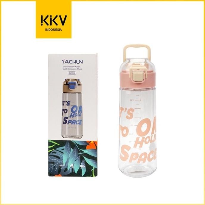 KKV YACHUN Fashion Water Bottle Botol Minum Plastik Aneka Warna 620ml