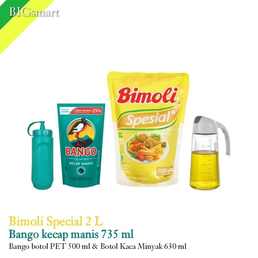 

Bundling Bango Bimoli Special Minyak Goreng Pouch 2 L
