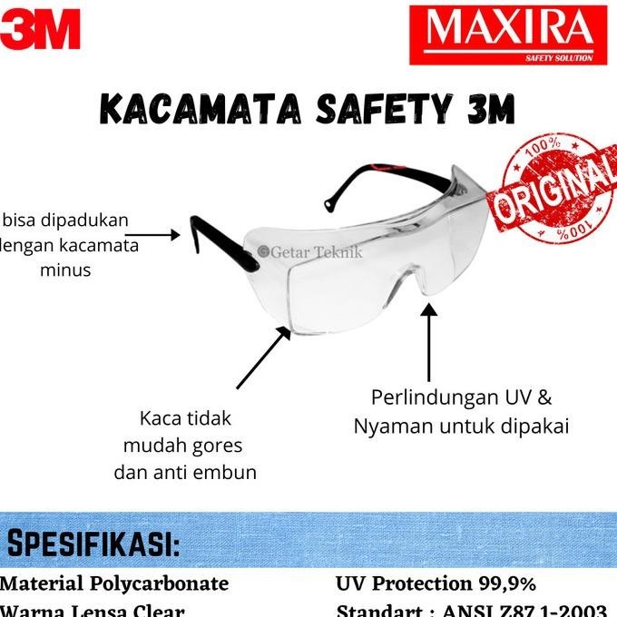 HARGA DISC - Kacamata Safety 3M OX1000