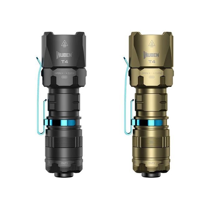 Siap Kirim Wuben T4 Portable Tactical Flashlight Senter 18350