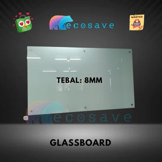 

Jual Glassboard 8Mm Papan Tulis Kaca Gantung 80X110 Cm