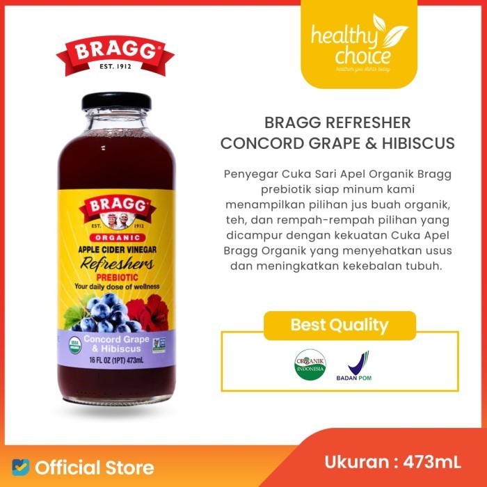 

BRAGG ACV Refreshers Concord Grape & Hibiscus 473ml