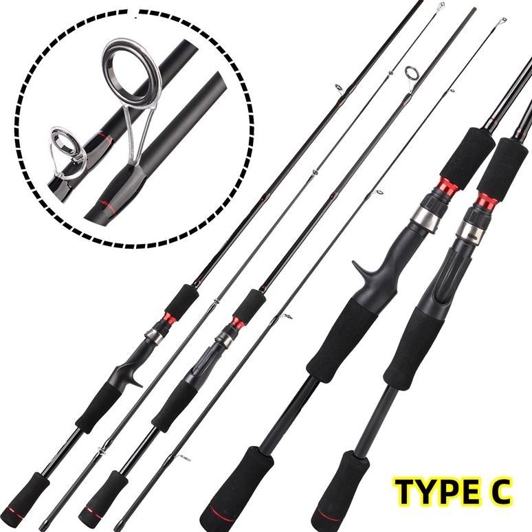 Dg-78 Indonesia SpotDaiwa Fishing Rod Joran Pancing Carbon Sutet 2 Bagian Tongkat Pancing Putar/Cast