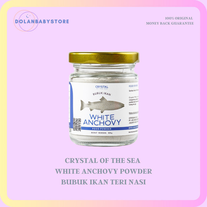 

Crystal Of The Sea White Anchovy Powder Bubuk Ikan Teri Nasi Whitebait - Bumbu Kaldu Mpasi Non Msg