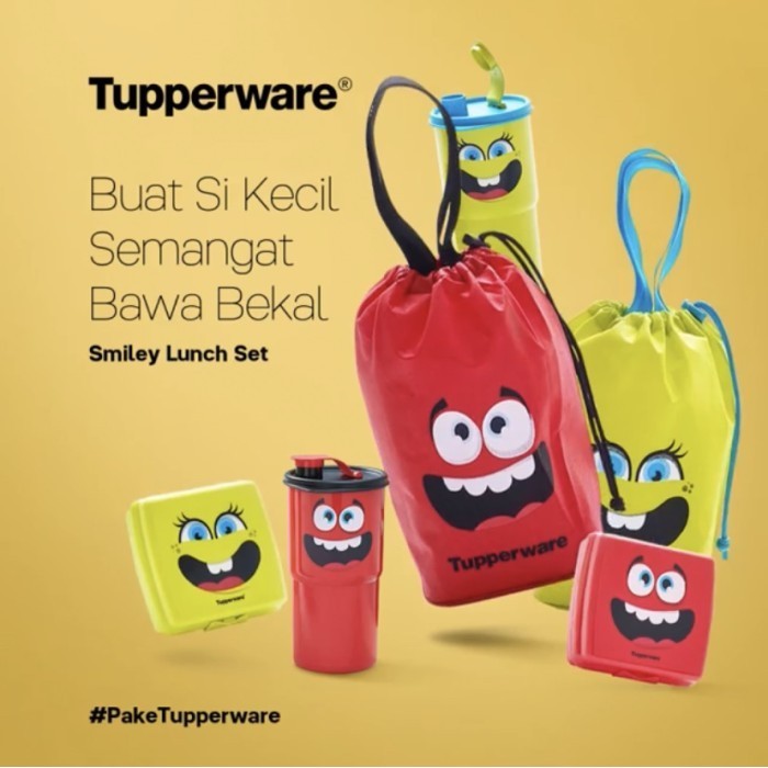 Tempat Makan Dan Minum Anak Tupperware Transformer Lunch Set