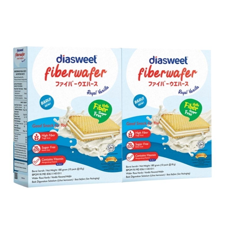 

Diasweet Litebite Dietic Wafer Vanila 180 g x 2 pcs