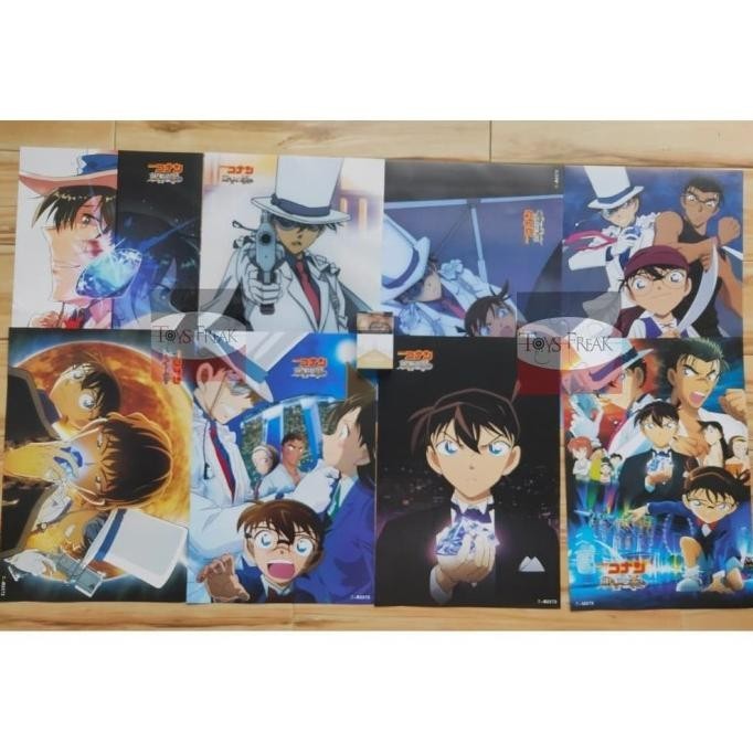 Poster Komik Anime Detektif Conan 8pcs