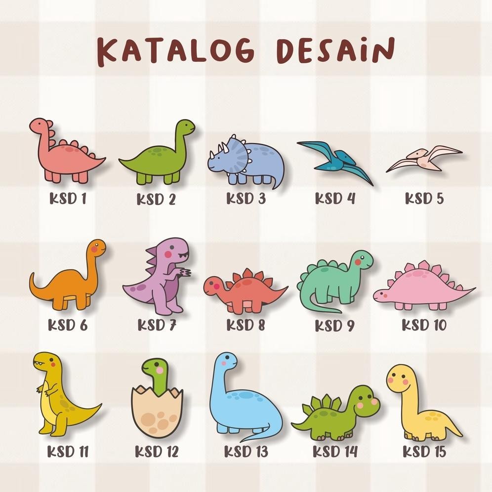 

(40 - 60 Pcs) Stiker Nama Dinosaurus\Stiker Label Nama Cute/Waterproff Stiker/Murah/Cutting Stiker Cod