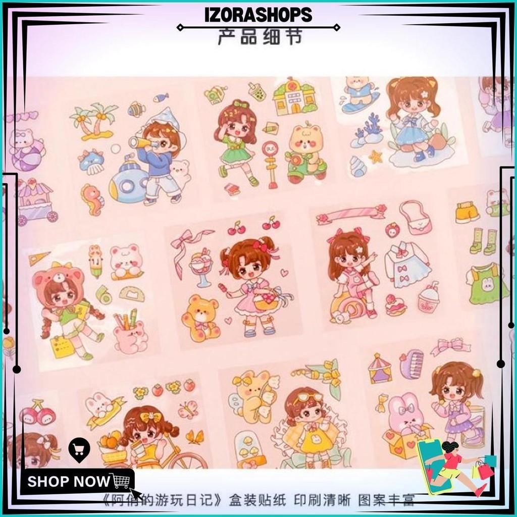 

Stiker Aqiao Play Diary 100 Lembar Sticker Lucu Murah Grosir Promo