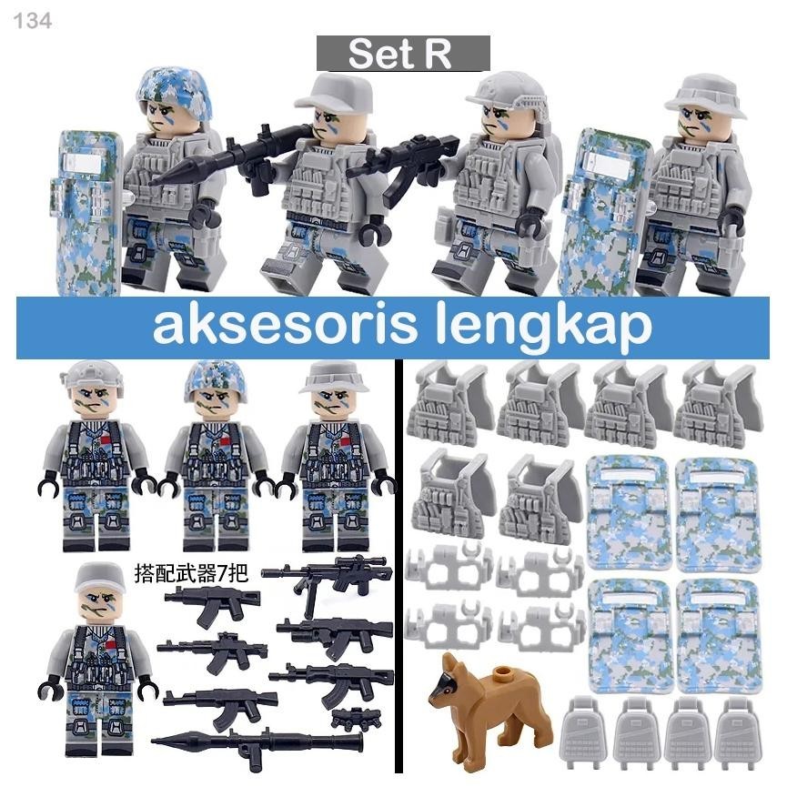 Mainan Tentara Army Plastik Murah Miniatur Serdadu Mainan Polisi Swat Mainan Perang Perangan Ww2 Min