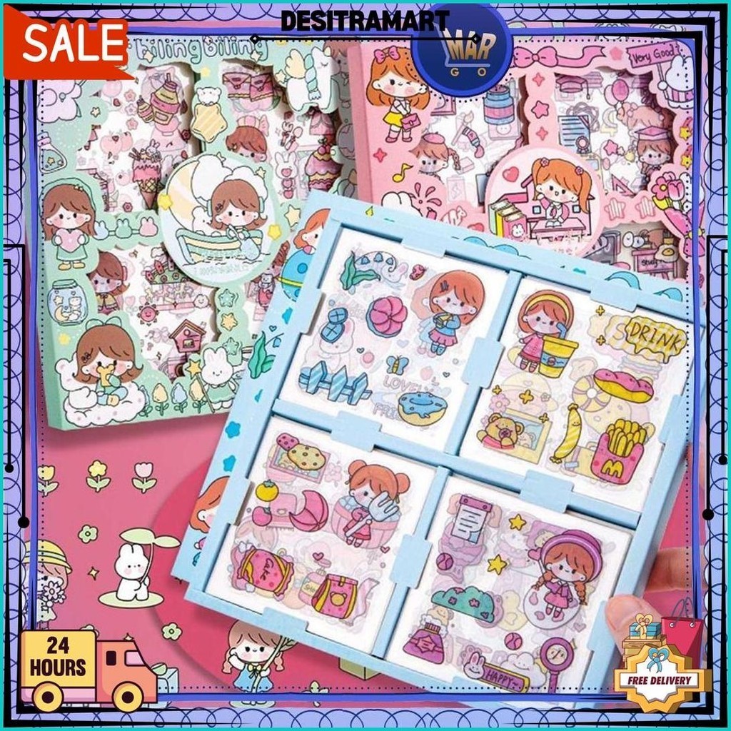 

Stiker Set Sticker Momo Kotak Sticker Korea Dekorasi Handbook Scrapbook Diy Cod