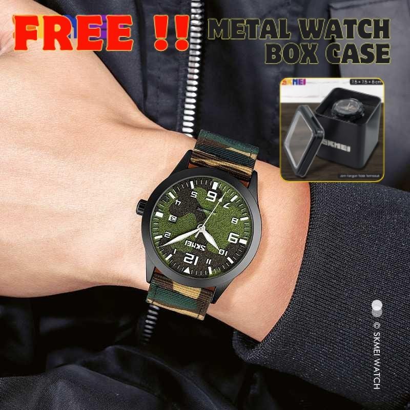 Jam Tangan Analog Pria - 9246 SKMEI +BONUS Metal Box Case
